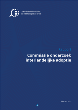 Rapport Commissie Onderzoek Interlandelijke Adoptie