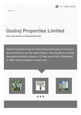 Godrej Properties Limited