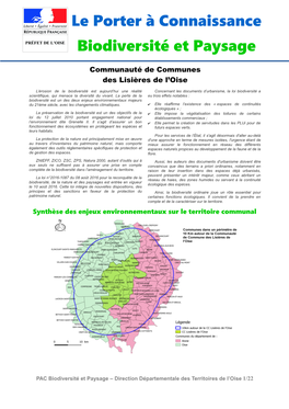 Le Porter À Connaissance Biodiversité Et Paysage
