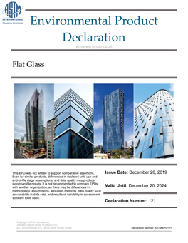 Environmental Product Declaration – Flat Glass