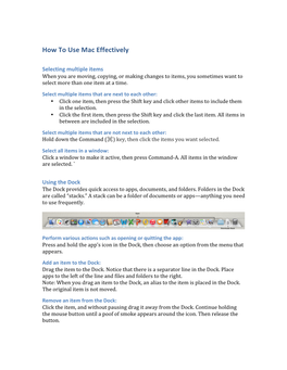 How to Use Mac Effectively