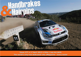 The World's Only Free Dedicated Rally Emagazine