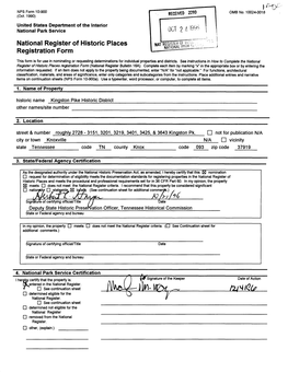 OCT 2 4 1596 National Register of Historic Places Registration Form