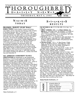 T~?I~~Un~~~Re Dm Thursday, May 4, 199 5