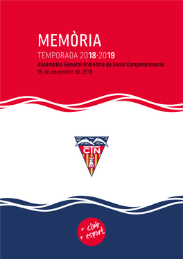 Memòria Temporada 2018-2019