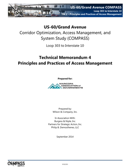 US-60/Grand Avenue Corridor Optimization, Access Management, and System Study (COMPASS)