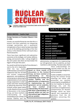 Nuclear Security: a Fortnightly Newsletter from Caps