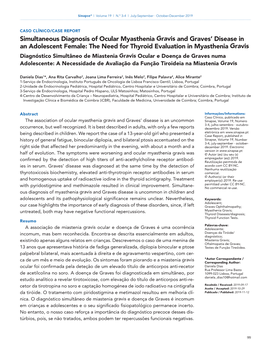 Simultaneous Diagnosis of Ocular Myasthenia Gravis and Graves