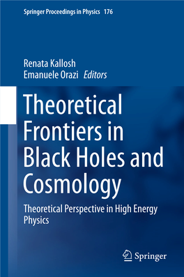 Renata Kallosh Emanuele Orazi Editors Theoretical Perspective In