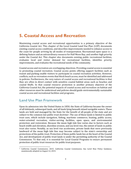 5. Coastal Access and Recreation