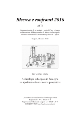 Ricerca E Confronti 2010 ATTI