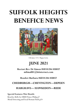 Suffolk Heights Benefice News