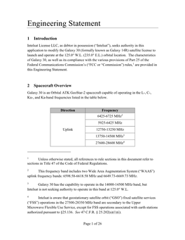 Engineering Statement