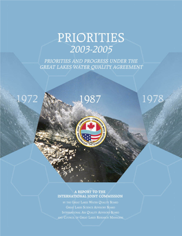 Priorities and Progress Under the Great Lakes Water Quality Agreement