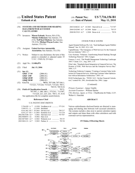 (12) United States Patent (10) Patent No.: US 7,716,156 B1 Eubank Et Al