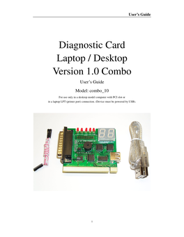 Diagnostic Card Laptop / Desktop Version 1.0 Combo