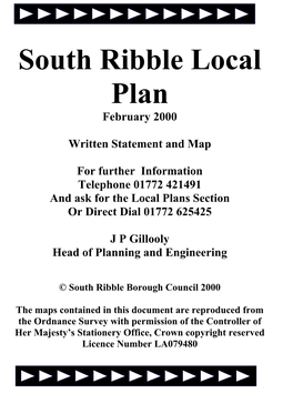 South Ribble Local Plan February 2000
