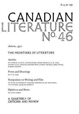 TH€ FRONTIERS of LIT€R7ITUR€ Poem and Drawings Symposium On