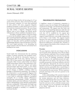 Chapter 33 Sural Nerve, Biopsy