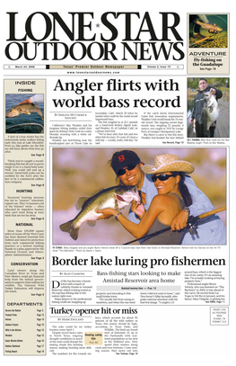 Angler Flirts with World Bass Record