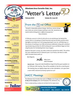 'Vetter's Letter