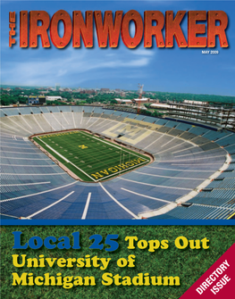 Local 25 Tops out University of Michigan Stadium DIRECTORYISSUE