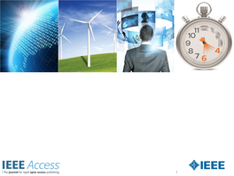 IEEE's Open Access Offerings and IEEE Access®