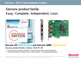 SERCOS III Universal Communication for All Applications