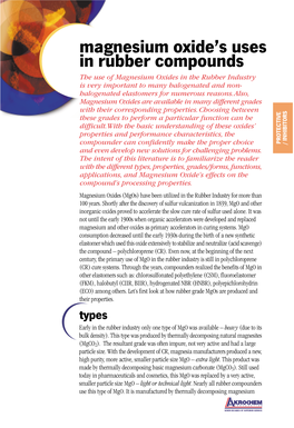 Magnesium Oxide's Uses in Rubber Compounds