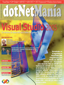 Visual Basic • C# • Delphi • ASP.NET • ADO.NET • .NET Framework • Windows Server System (España) €