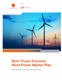 Binh Thuan Province Wind Power Master Plan