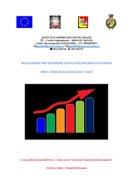 Istituto Comprensivo Di Ficarazzi – Monitoraggio Iscrizioni A.S. 2017-2018