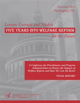 Lessons Learned Five Years Into Welfare Reform