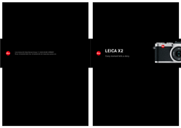 Leica X2 Brochure Anno 2012