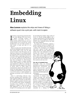 Embedding Linux