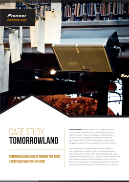 Tomorrowland Case Study