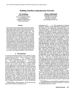 Building Classifiers Using Bayesian Networks