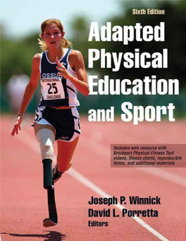 Adapted Physical Education and Sport, 6E