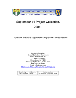 September 11 Project Collection