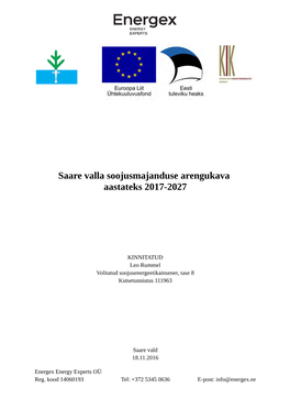 Saare Valla Soojusmajanduse Arengukava Aastateks 2017-2027