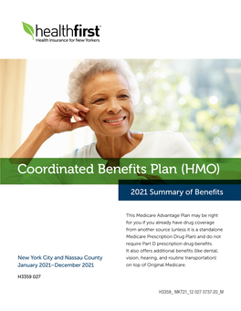Coordinated Benefits Plan (HMO)