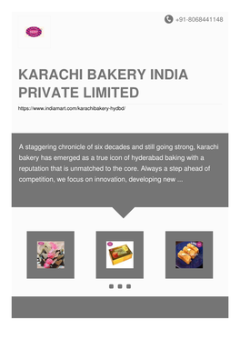 Karachi Bakery India Private Limited