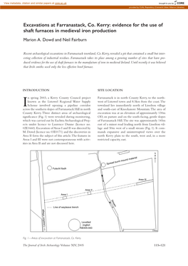 Evidence for the Use of Shaft Furnaces in Medieval Iron Production Marion A