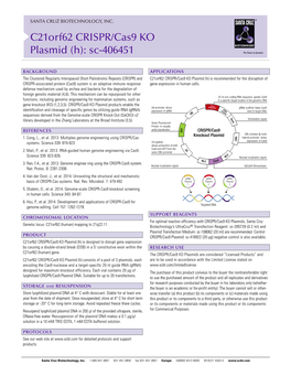 C21orf62 CRISPR/Cas9 KO Plasmid (H): Sc-406451