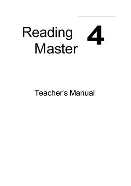 Reading Master 4