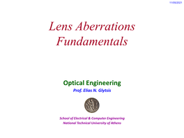 Lens Aberrations Fundamentals