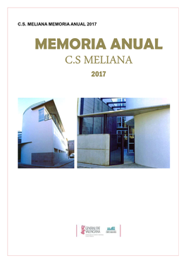 Memoria Anual C.S Meliana 2017