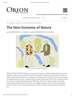 The New Economy of Nature