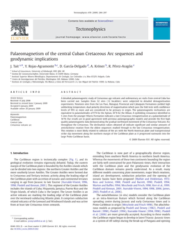 Palaeomagnetism of the Central Cuban Cretaceous Arc Sequences and Geodynamic Implications