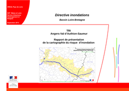 Directive Inondations Aménagement Et Risques Bassin Loire-Bretagne Septembre 2013